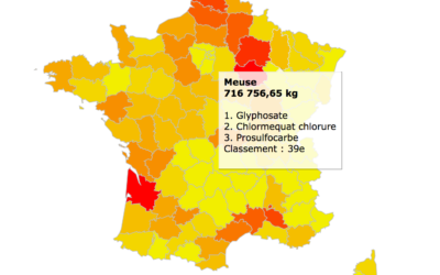 Pesticides : la consommation française cartographiée